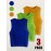 [3pc Summer Women's Set] TD7866-1T Women's Summer Three-Piece Set | Fashionable Lightweight Hollow Knit Pullover & Beach Vacation Tank Top